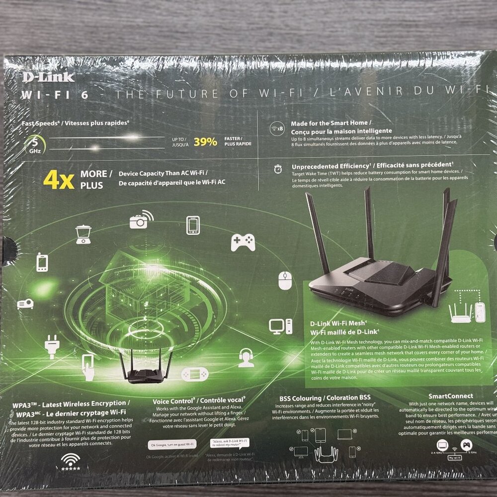 D-Link AX3200 Mesh WiFi 6 Router BRAND NEW (DIR-X3260) - Picture 2 of 3